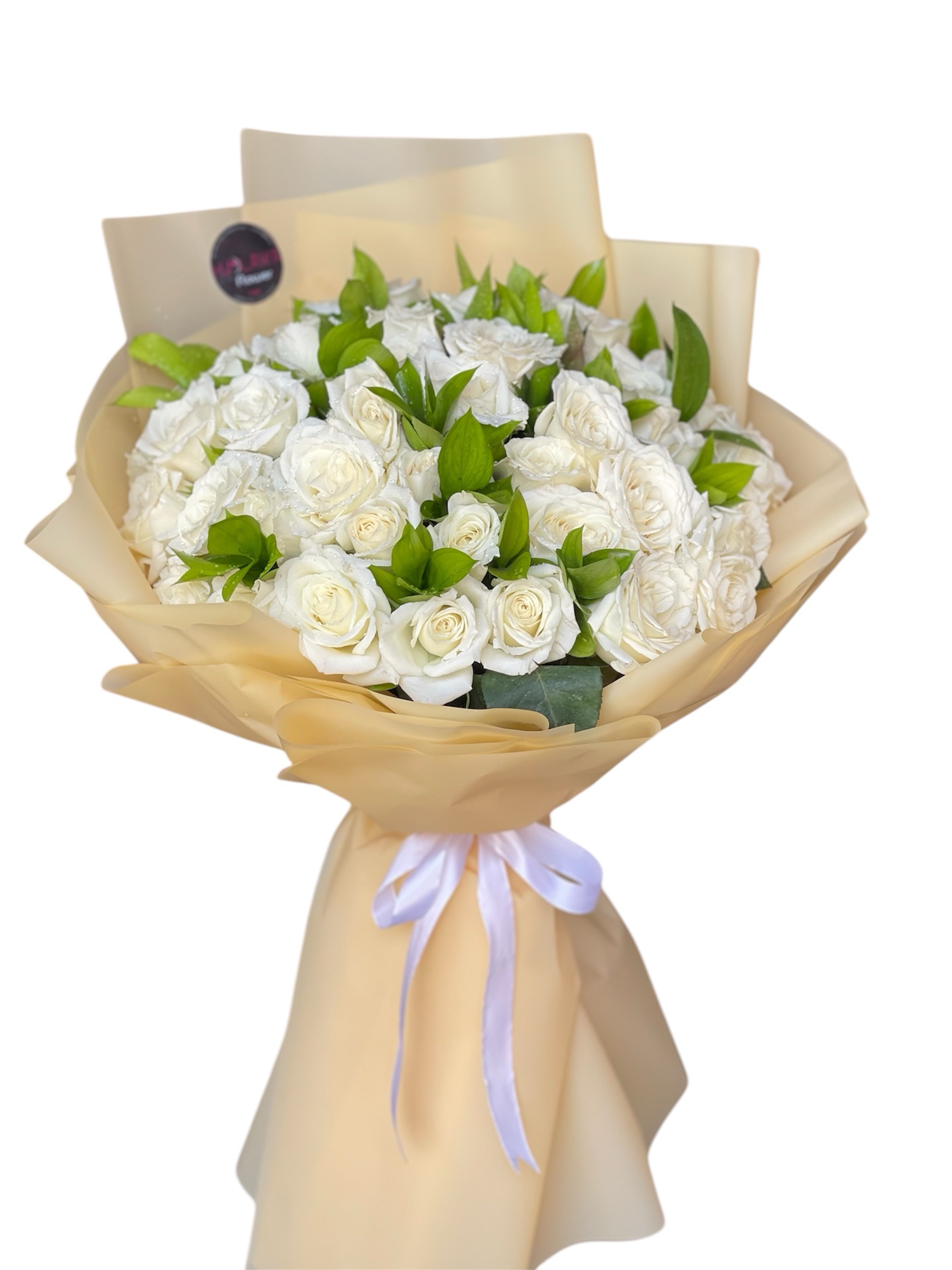 White rose bouquet