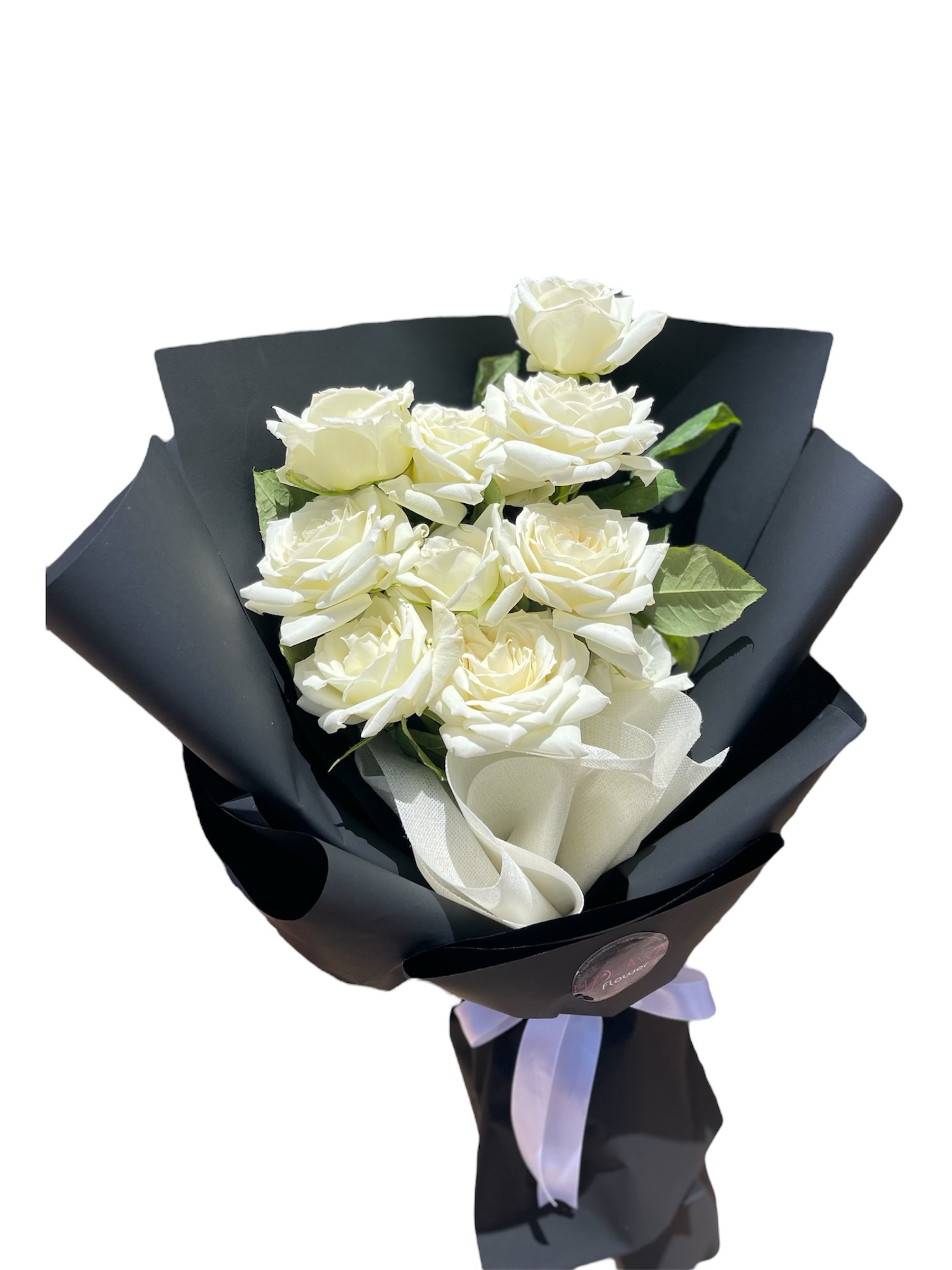 White rose bouquet